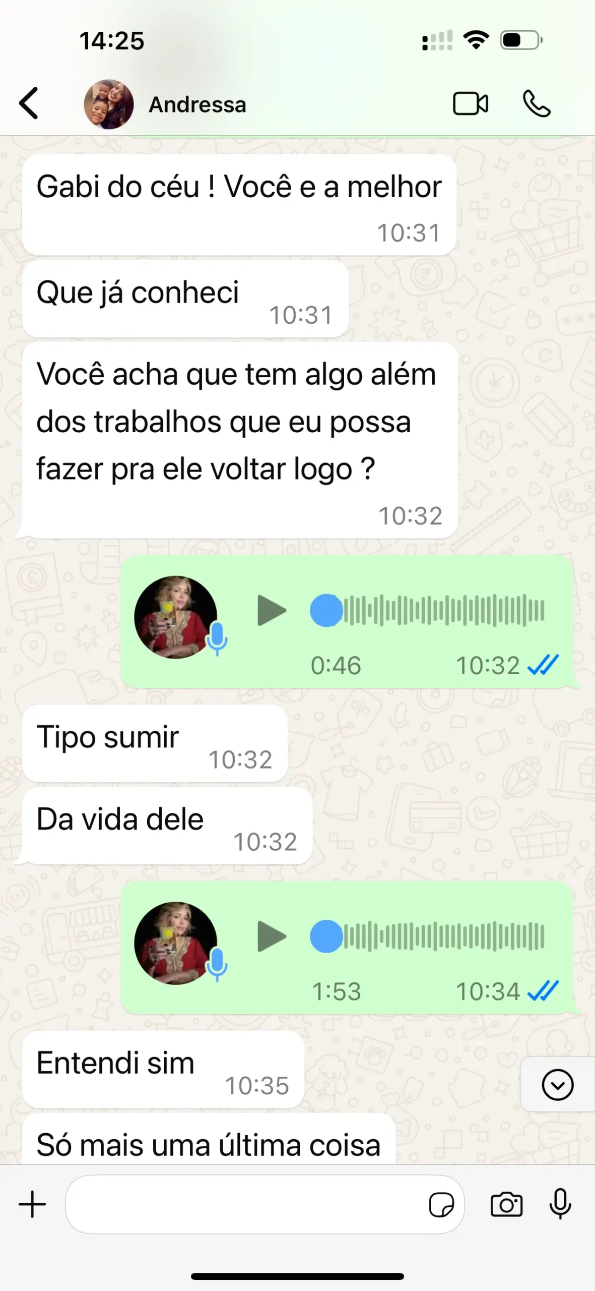 Relato de consulente da Gabriela Dutra